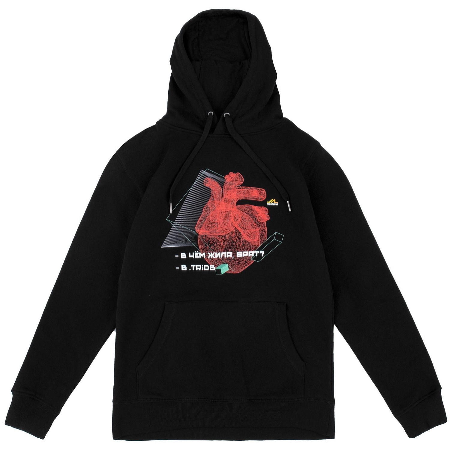 Толстовка с капюшоном женская Queen, черная с логотипом