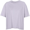Футболка оверсайз женская Boxy Women, сиреневая с логотипом