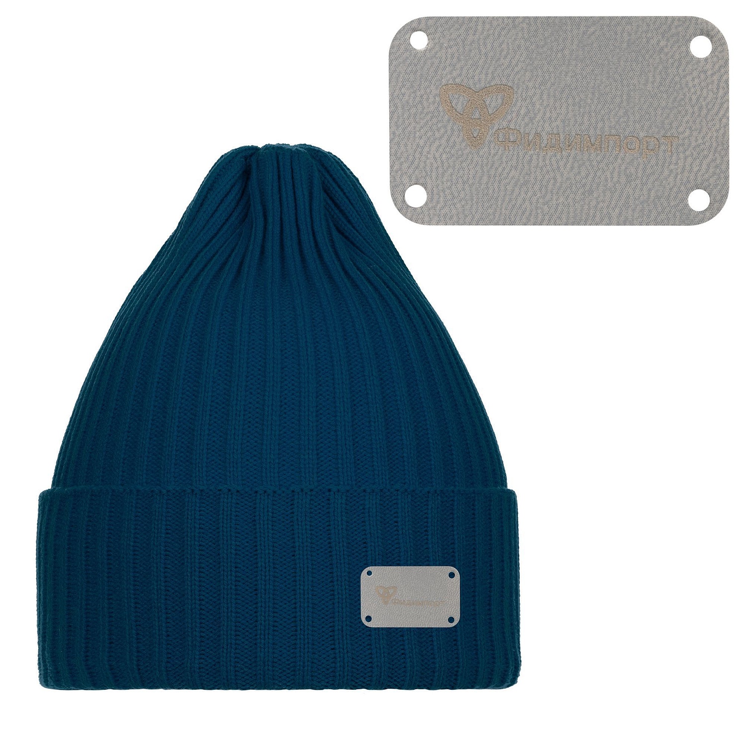 Лейбл Eta Latte, S, серый с логотипом