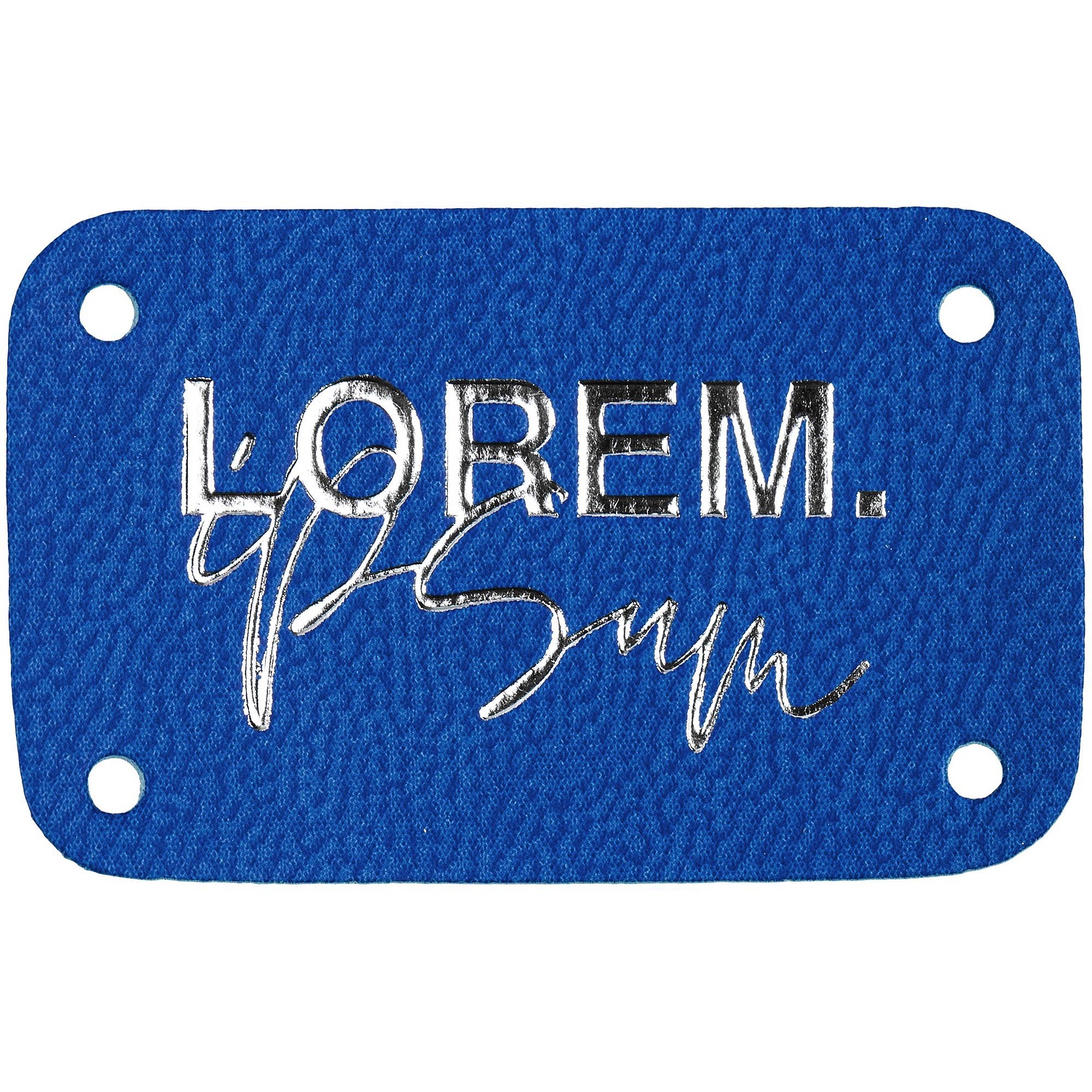 Лейбл Eta Latte, S, синий с логотипом