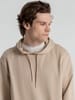 Толстовка с капюшоном унисекс Hoodie, бежевая с логотипом