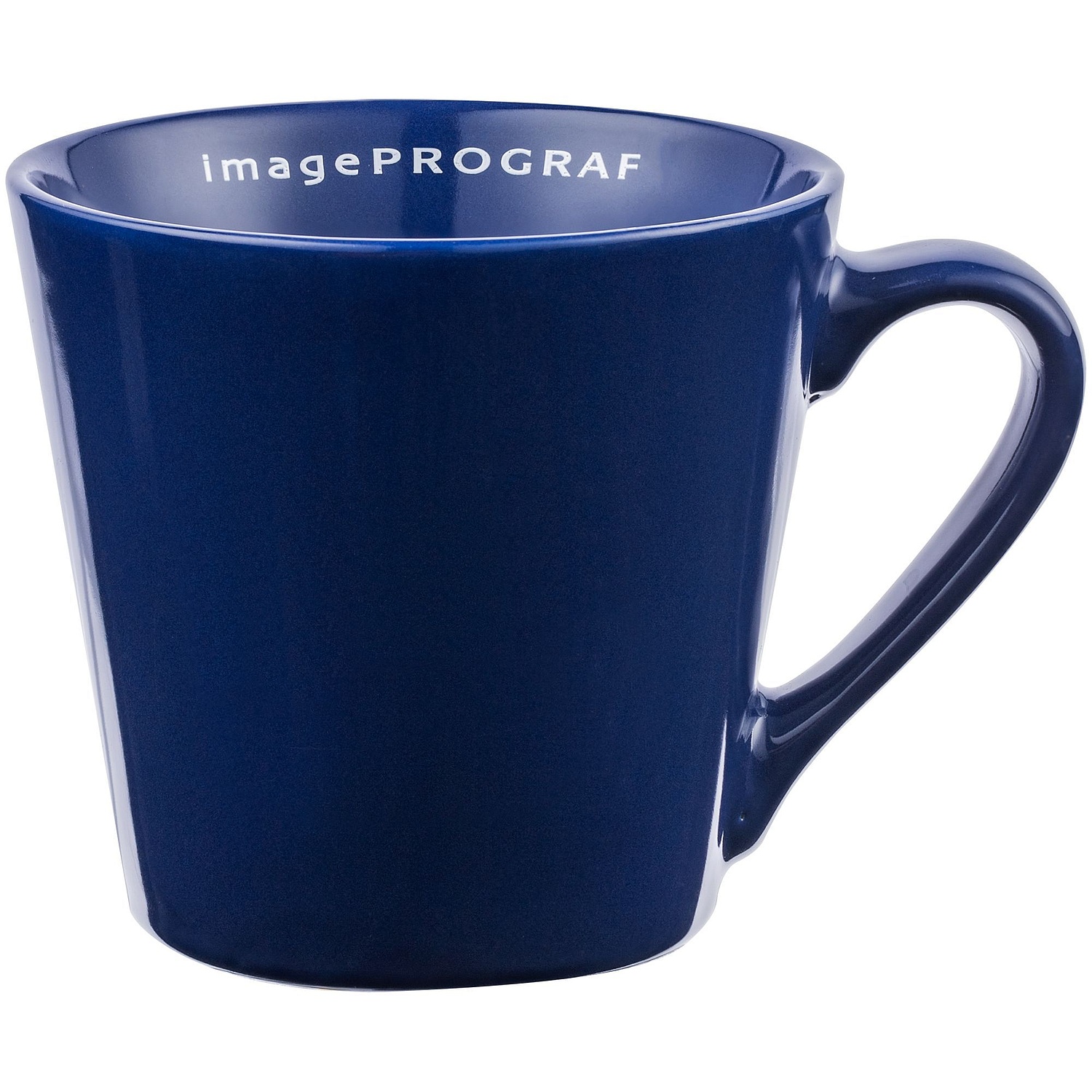Кружка Modern Bell Classic, глянцевая, темно-синяя с логотипом