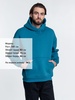 Худи Kulonga Oversize, бирюзовое с логотипом