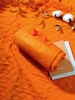 Плед для пикника Comfy, оранжевый с логотипом