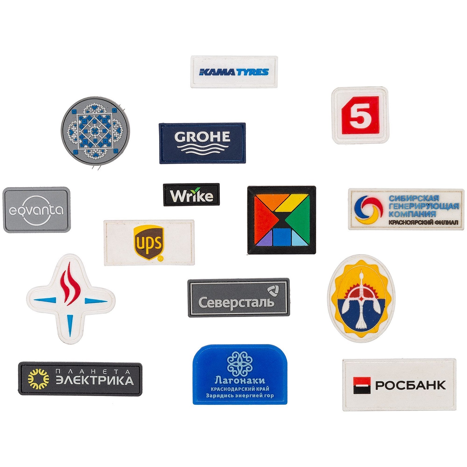 Лейбл из ПВХ на заказ Iota, S с логотипом