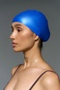 Шапочка для плавания Aquasana, синяя с логотипом