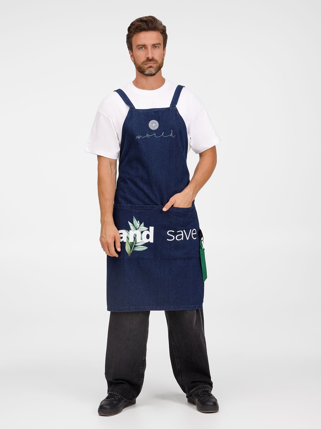 Стропа текстильная Fune 25 S, черная, 10 см с логотипом