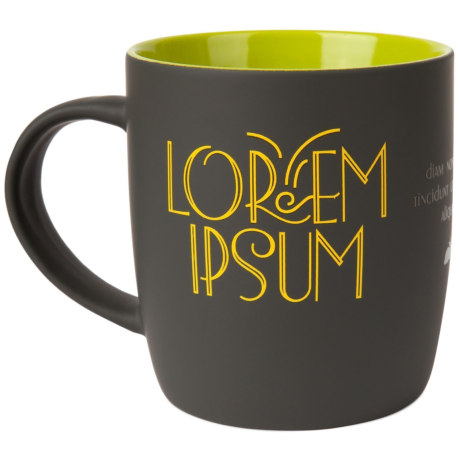 Кружка Surprise Touch с покрытием софт-тач, зеленое яблоко с логотипом