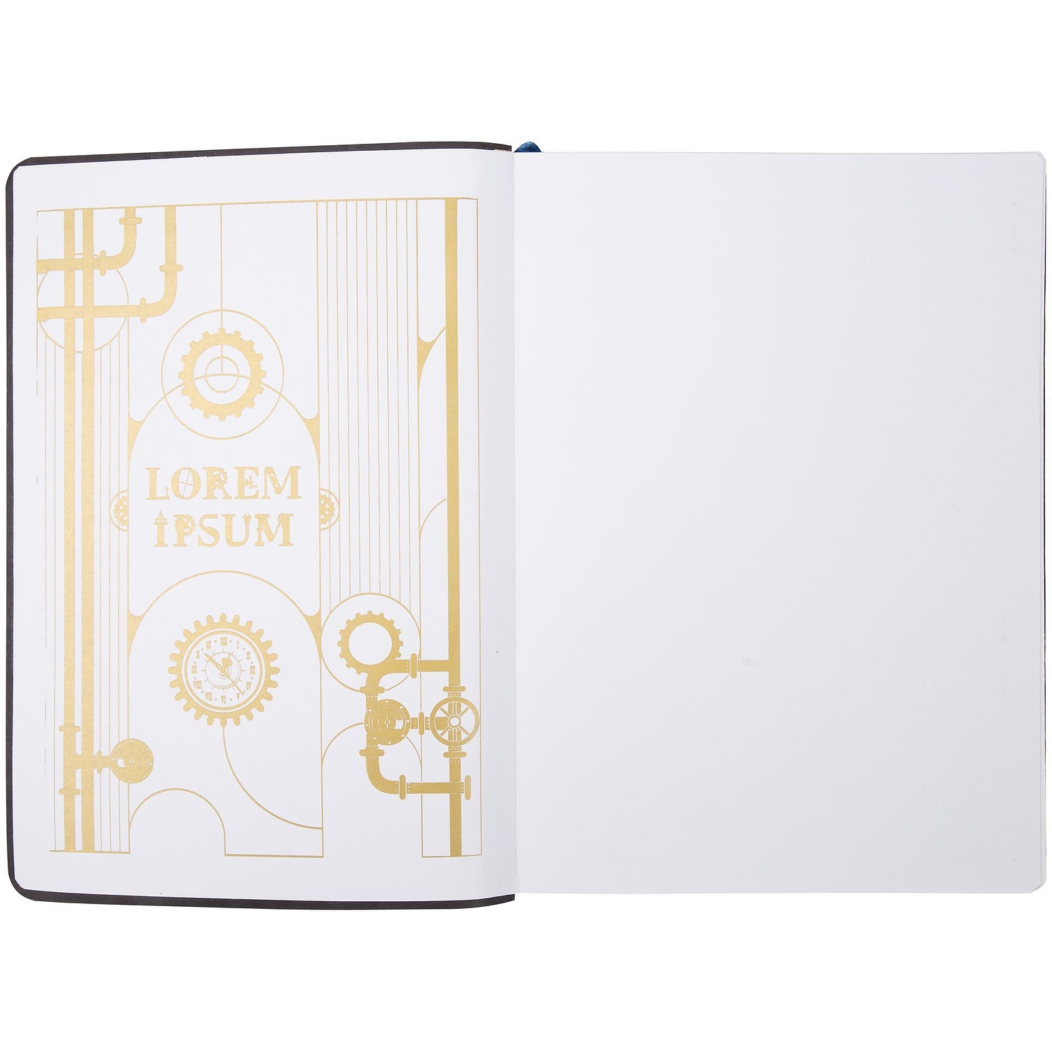 Ежедневник Nebraska Flex, недатированный, синий с серебром с логотипом