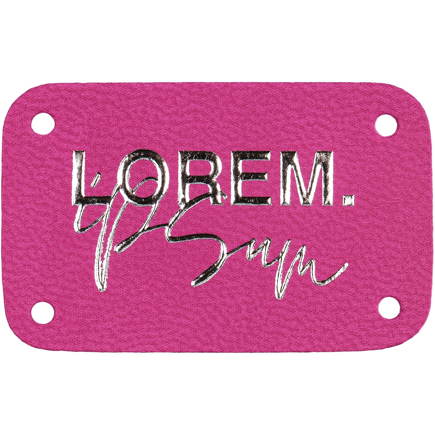 Лейбл Eta Latte, S, розовый с логотипом