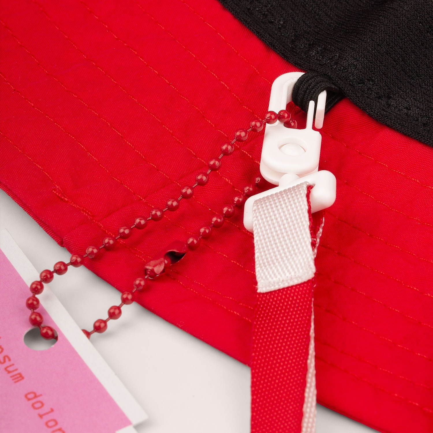 Стропа текстильная Fune 10 M, красная, 70 см с логотипом