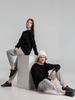 Свитшот унисекс BNC Inspire (Organic), черный с логотипом