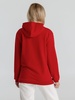 Толстовка с капюшоном унисекс Hoodie, красная с логотипом