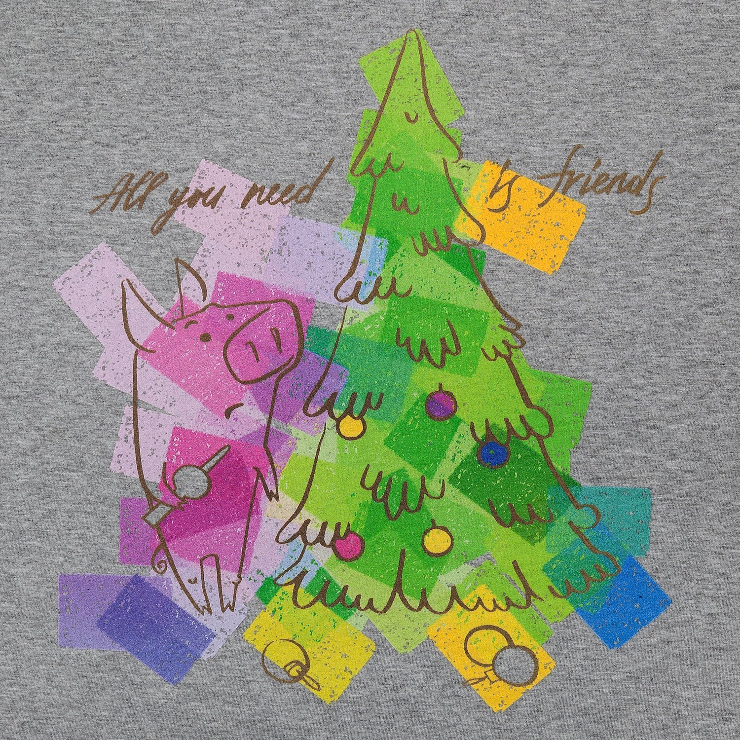 Футболка унисекс T-Bolka 160, серый меланж с логотипом