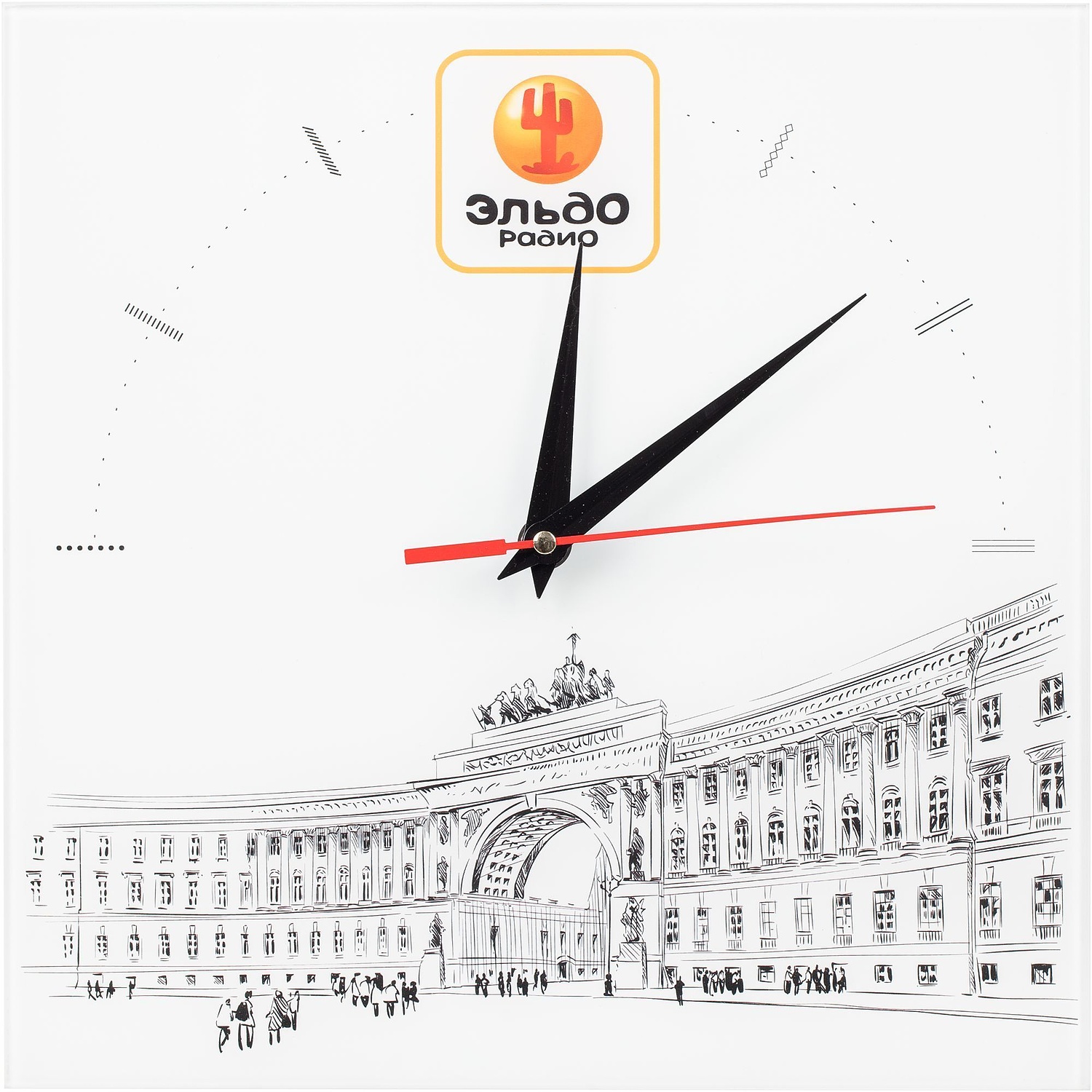 Часы стеклянные на заказ Time Wheel