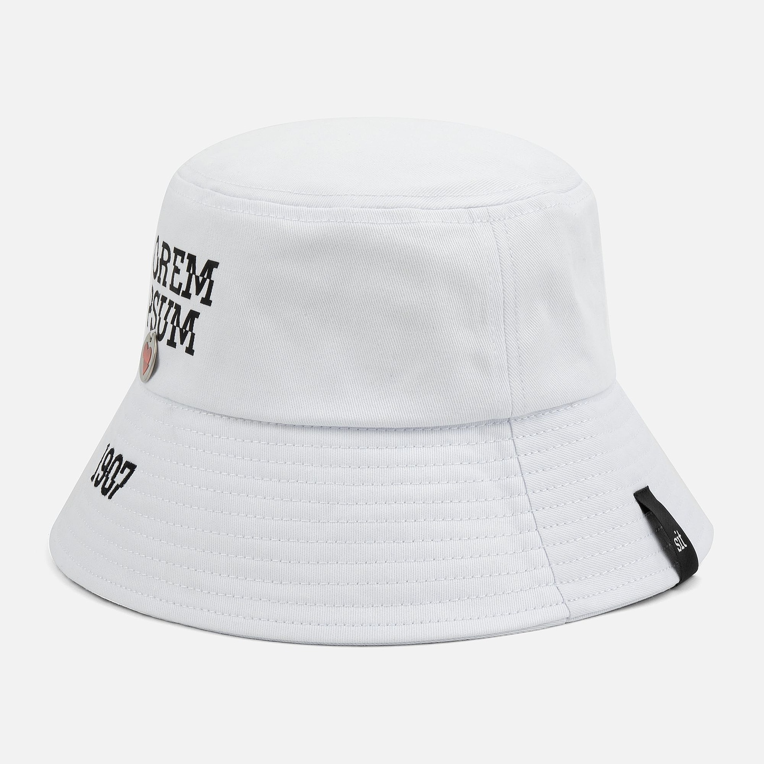 Панама C7, белая с логотипом