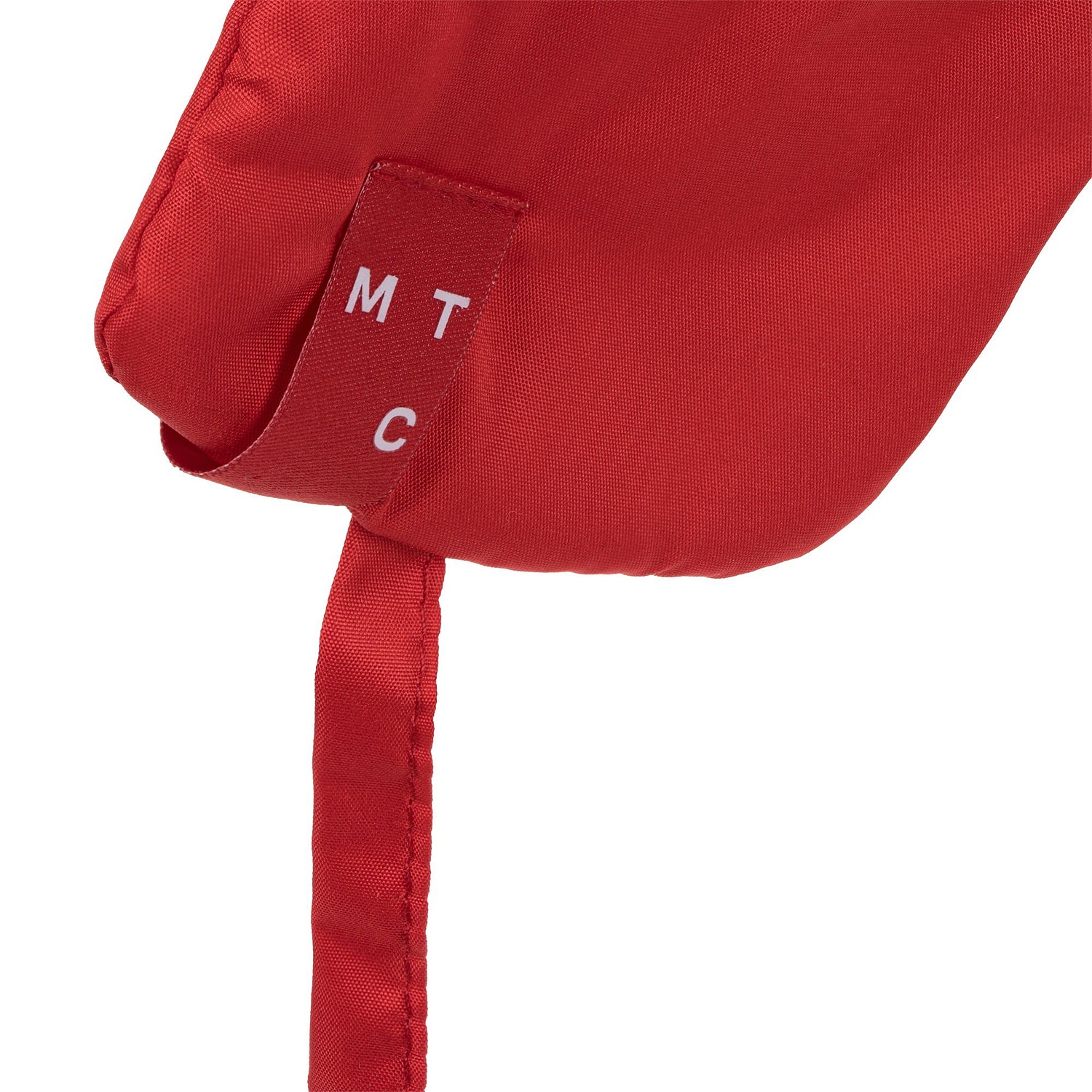 Шапка-ушанка Shelter, красная с логотипом