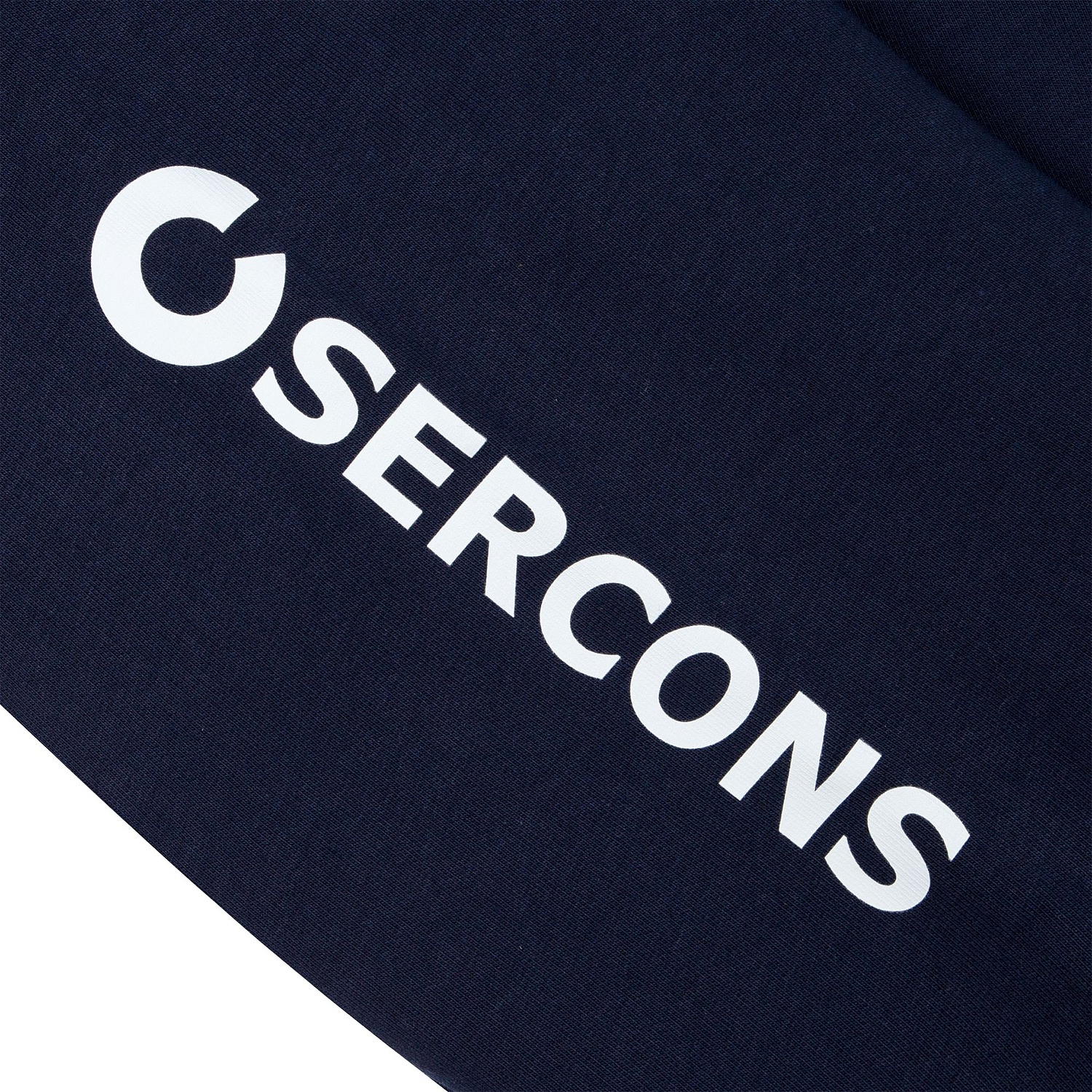 Худи унисекс оверсайз Seamark, темно-синее с логотипом