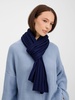 Шарф Metelitsa, темно-синий (сапфир) с логотипом