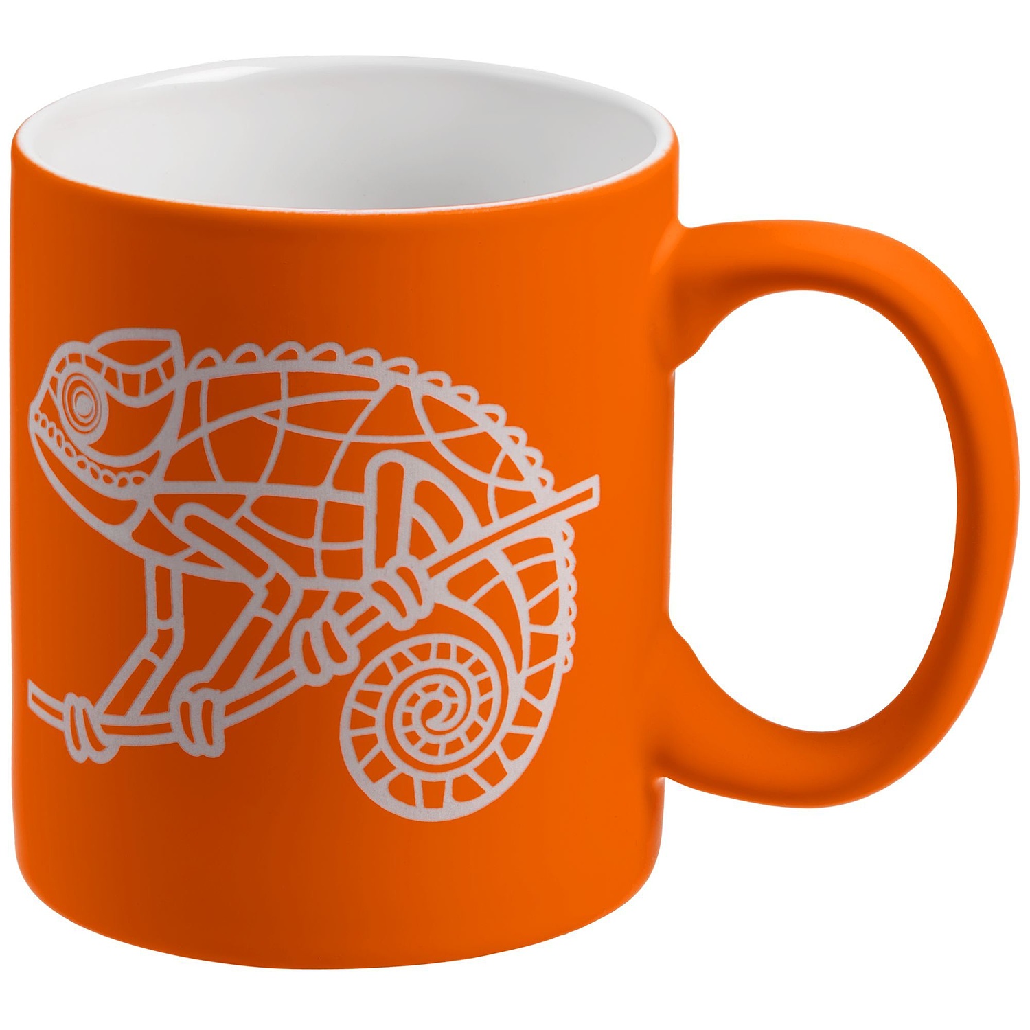 Кружка Promo Soft с покрытием софт-тач, оранжевая с логотипом