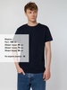 Футболка унисекс T-Bolka 160, темно-синяя с логотипом