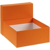 Коробка Satin, большая, оранжевая с логотипом