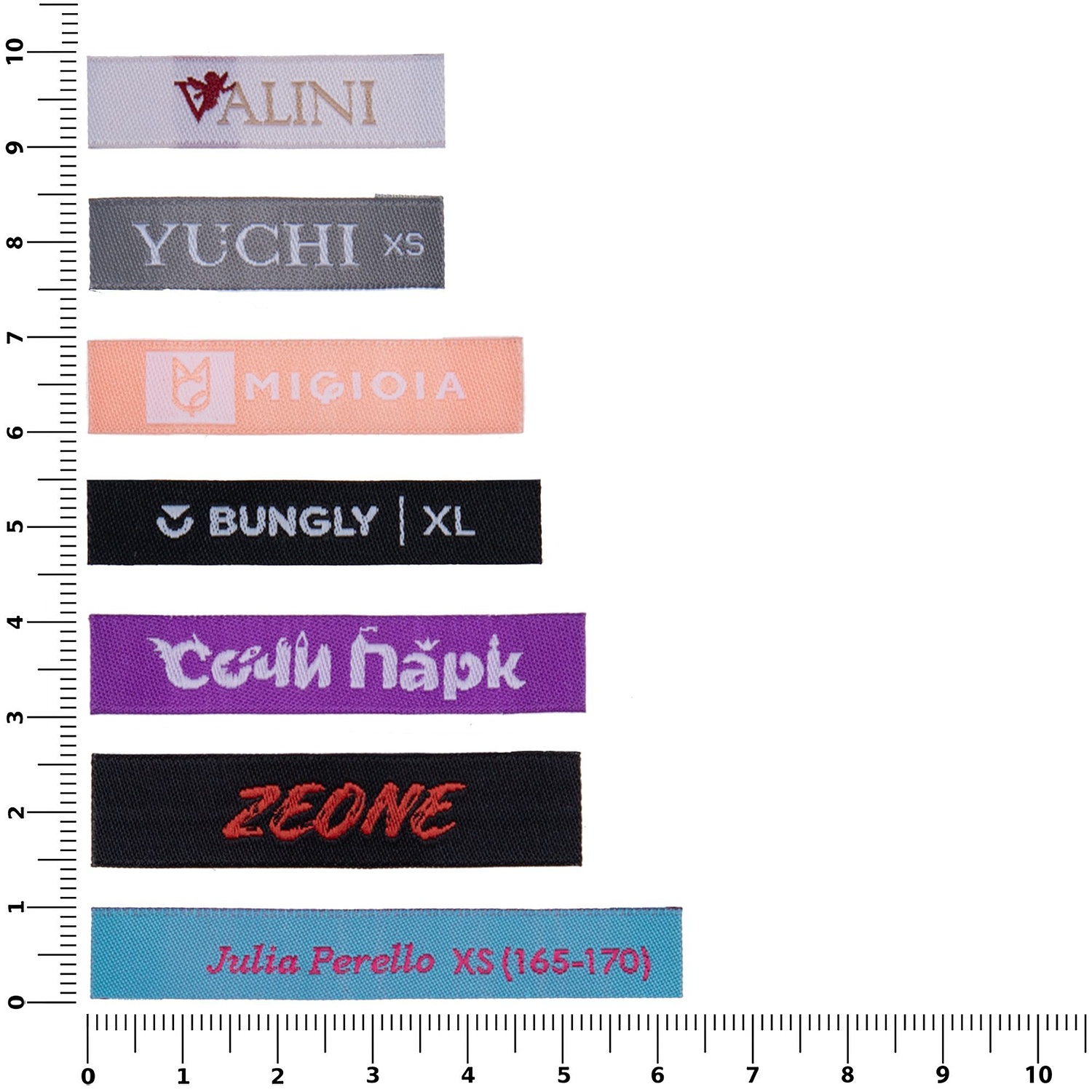 Лейбл жаккардовый Epsilon на заказ с логотипом