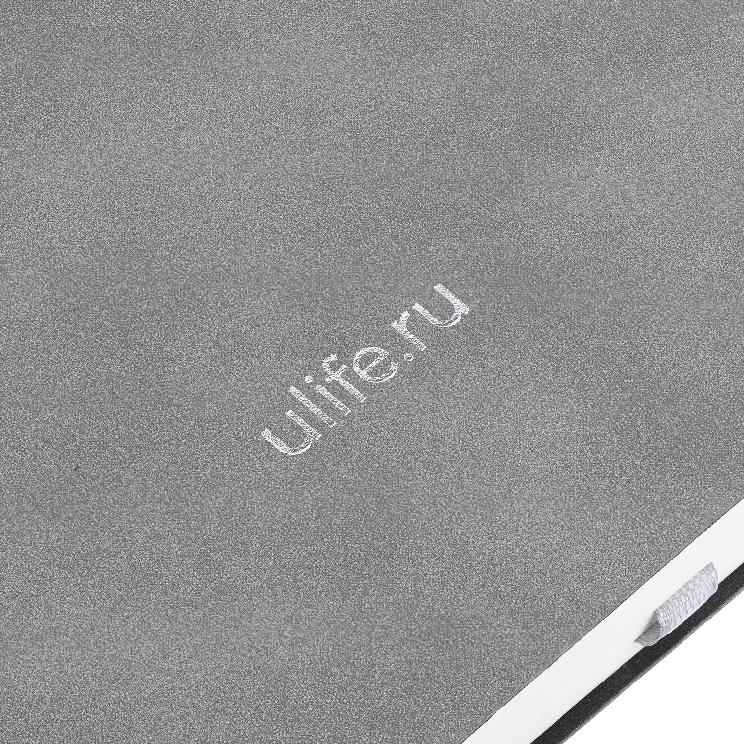 Ежедневник Nubuk, недатированный, светло-серый с логотипом