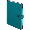 Ежедневник Strep Front на заказ, недатированный, бирюзовый с логотипом