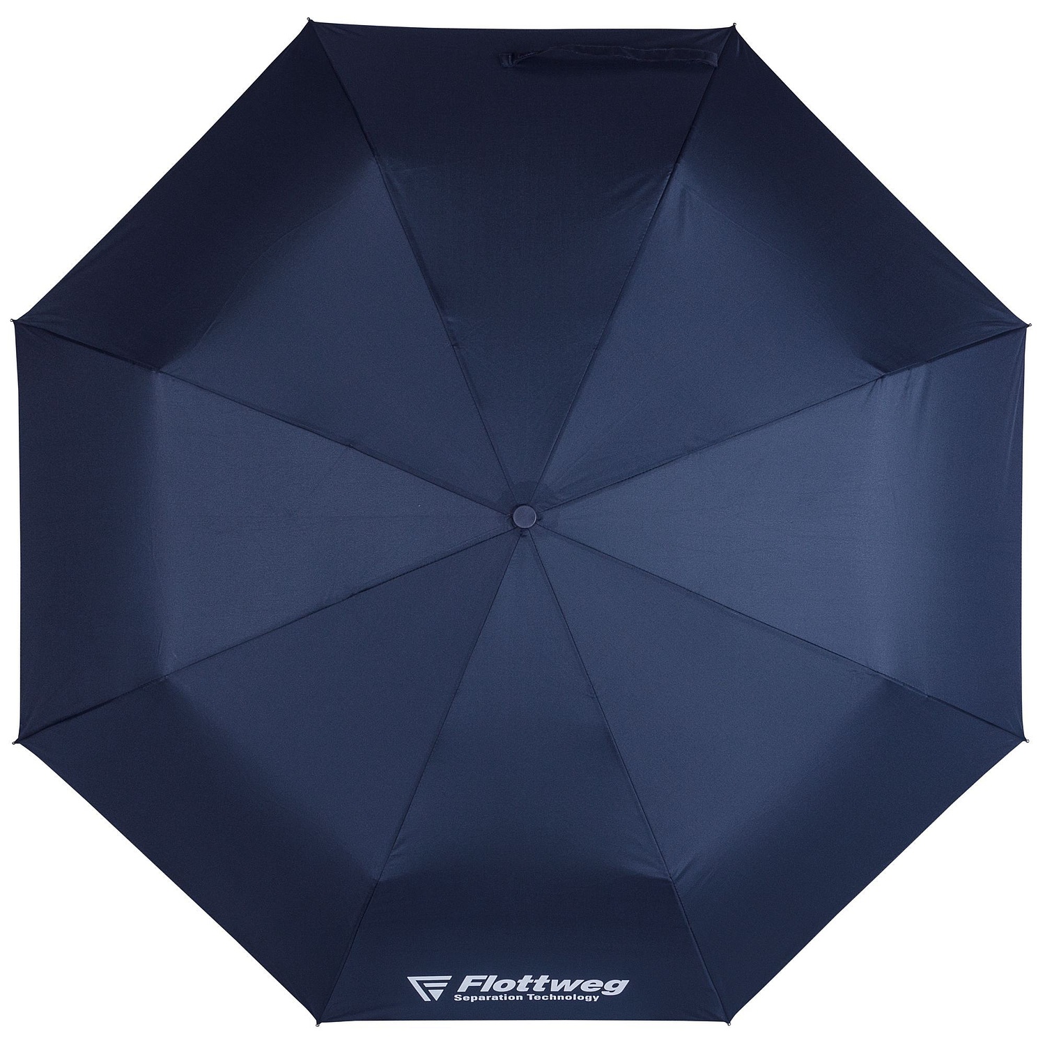 Зонт складной Light, темно-синий с логотипом