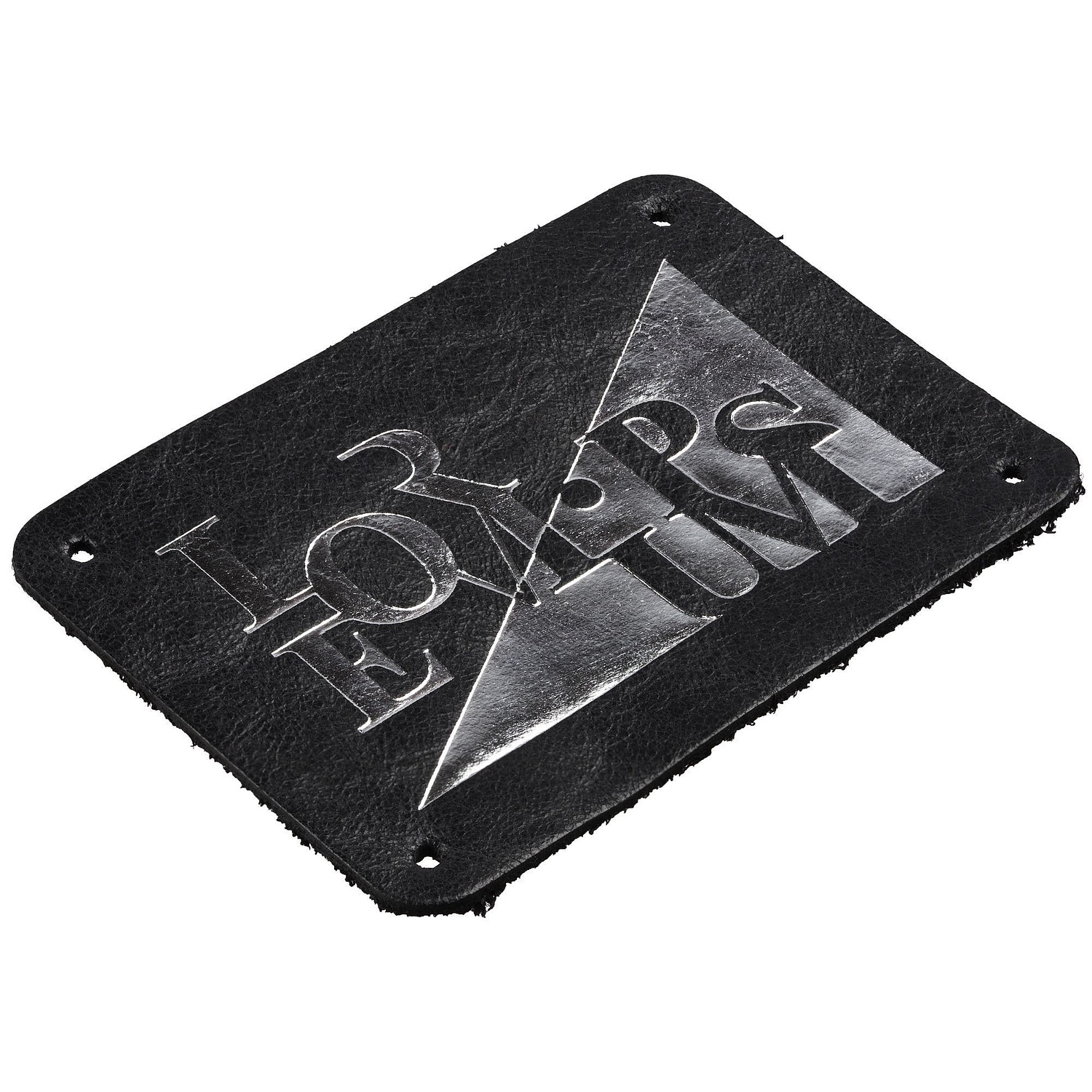 Лейбл кожаный Beta, XL, черный с логотипом