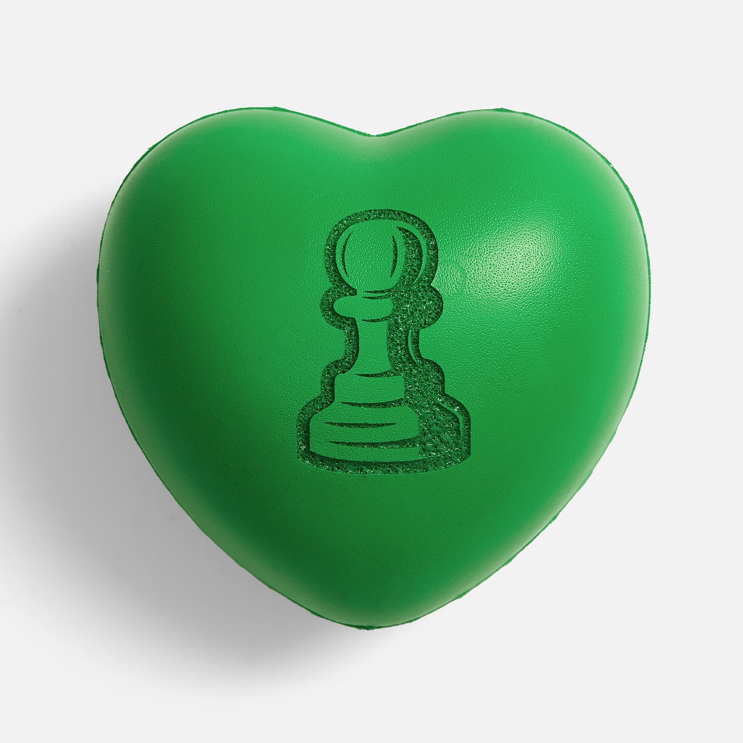 Антистресс «Сердце», зеленый с логотипом