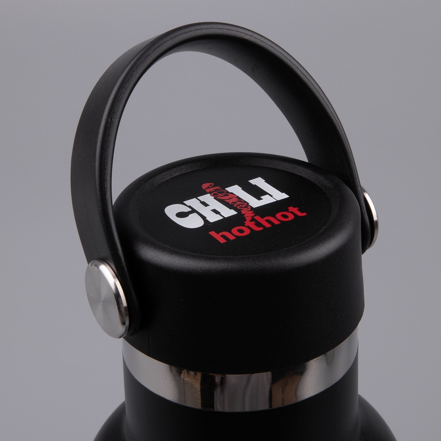 Термобутылка Bidon, черная с логотипом