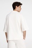 Футболка оверсайз унисекс T9, молочно-белая, размер M/L