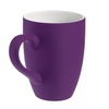 Кружка Best Morning c покрытием софт-тач, фиолетовая с логотипом