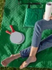 Плед для пикника Soft & Dry, зеленый с логотипом