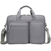 Сумка для ноутбука L266, темно-серая с логотипом