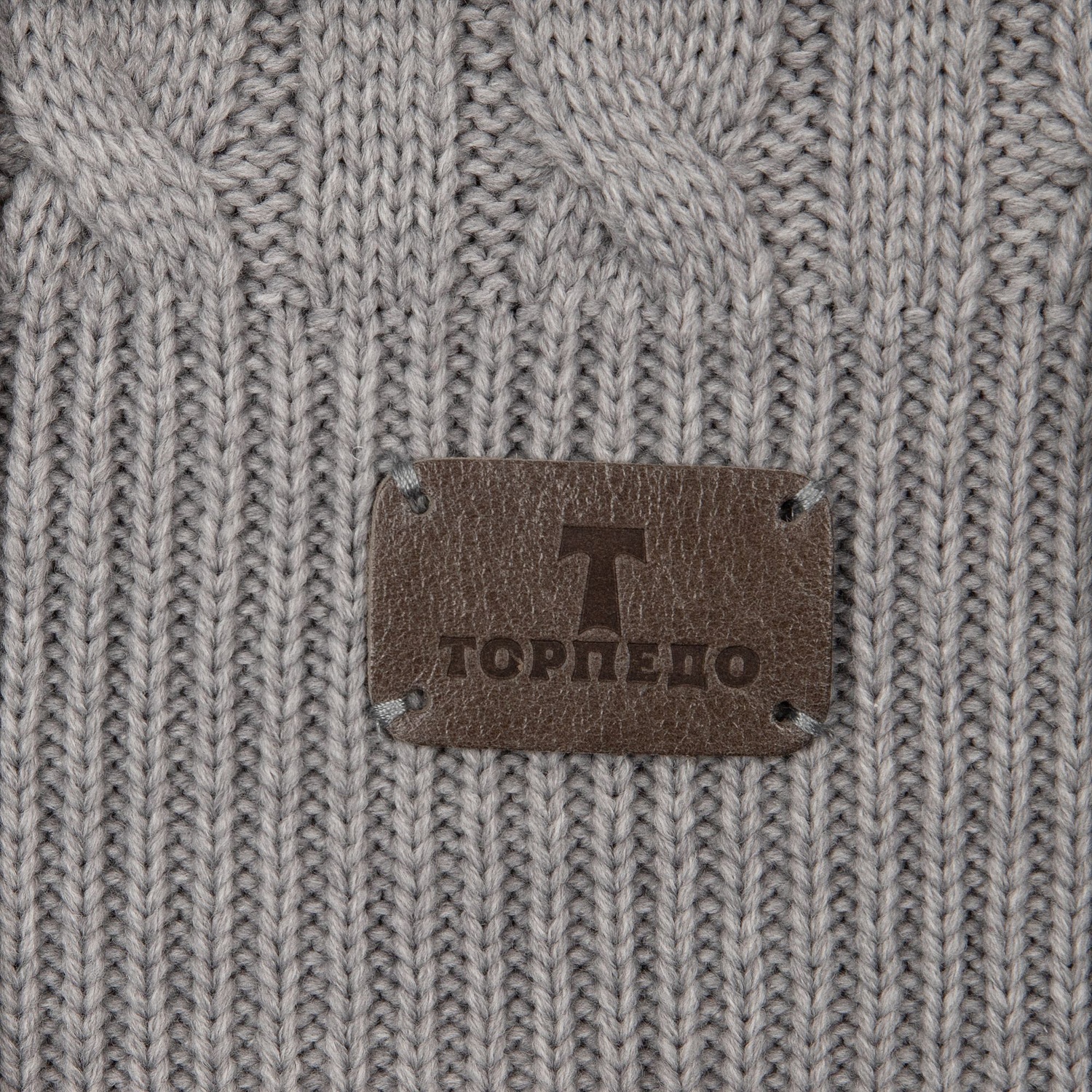 Шарф Heat Trick, светло-серый меланж с логотипом