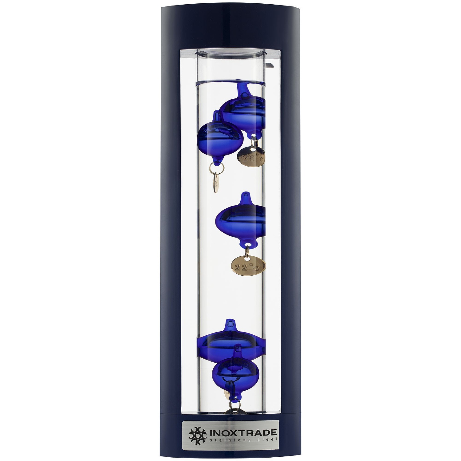 Термометр «Галилео» в деревянном корпусе, синий