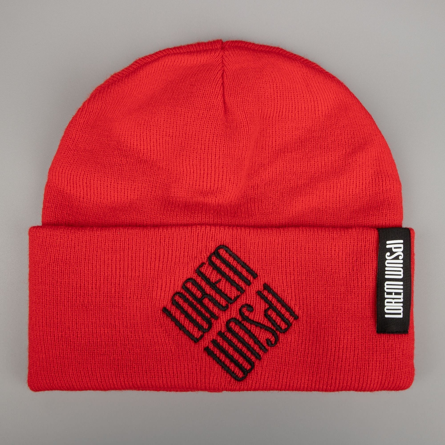Шапка Urban Flow, красная с логотипом