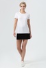 Футболка женская Regent Fit Women, белая с логотипом