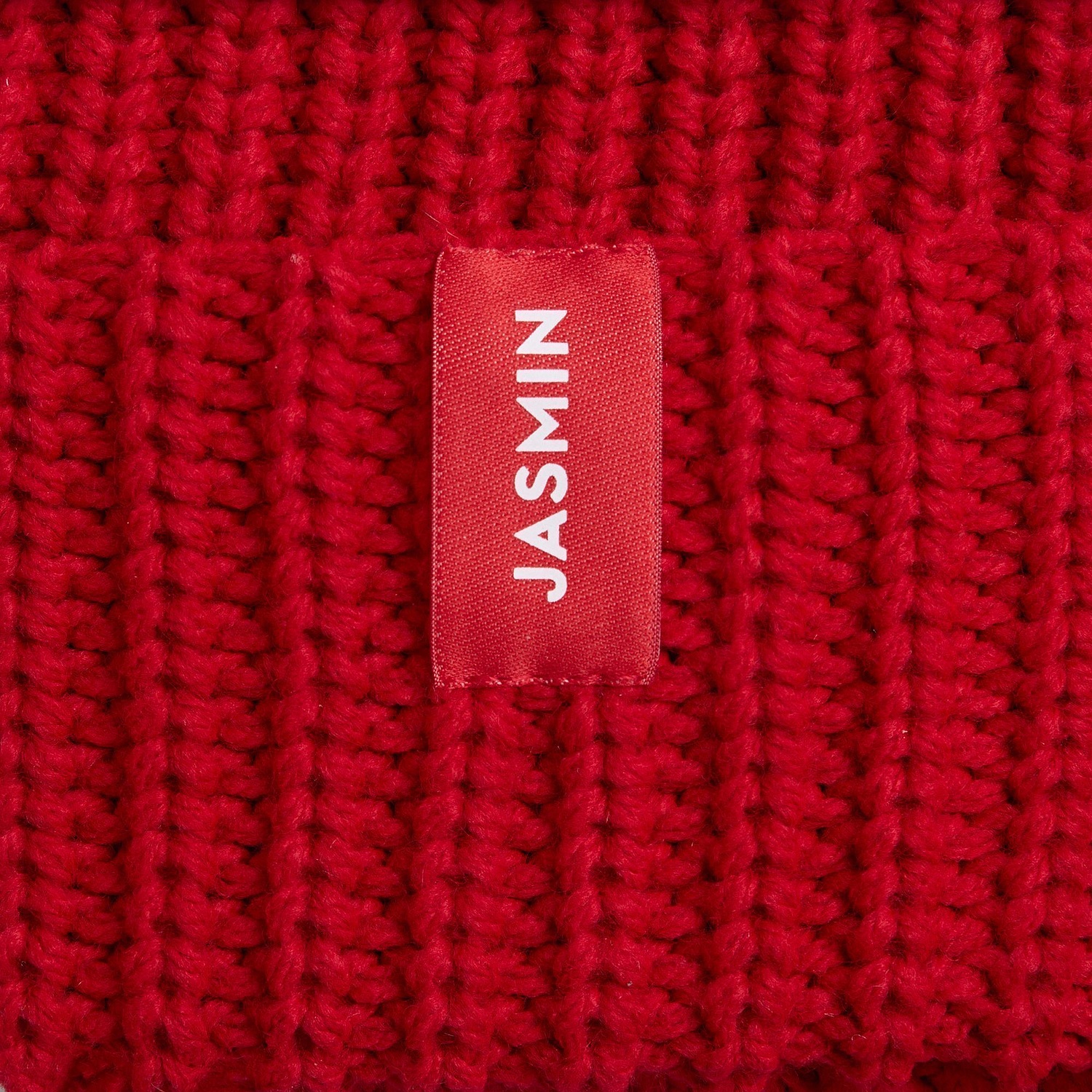 Лейбл тканевый Epsilon, XS, красный с логотипом