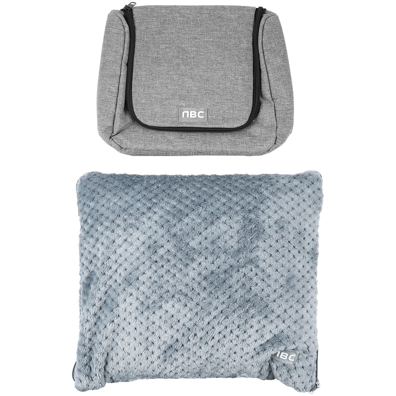 Несессер Simon, серый с логотипом