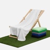 Флисовый плед Warm&Peace XL, белый с логотипом