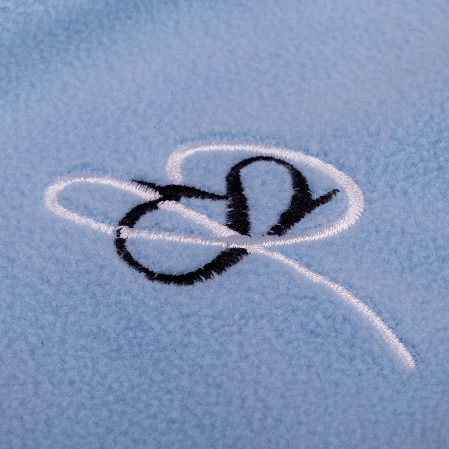 Куртка флисовая унисекс Fliska, голубая с логотипом