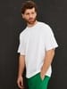 Футболка Oversize Premium, белая с логотипом