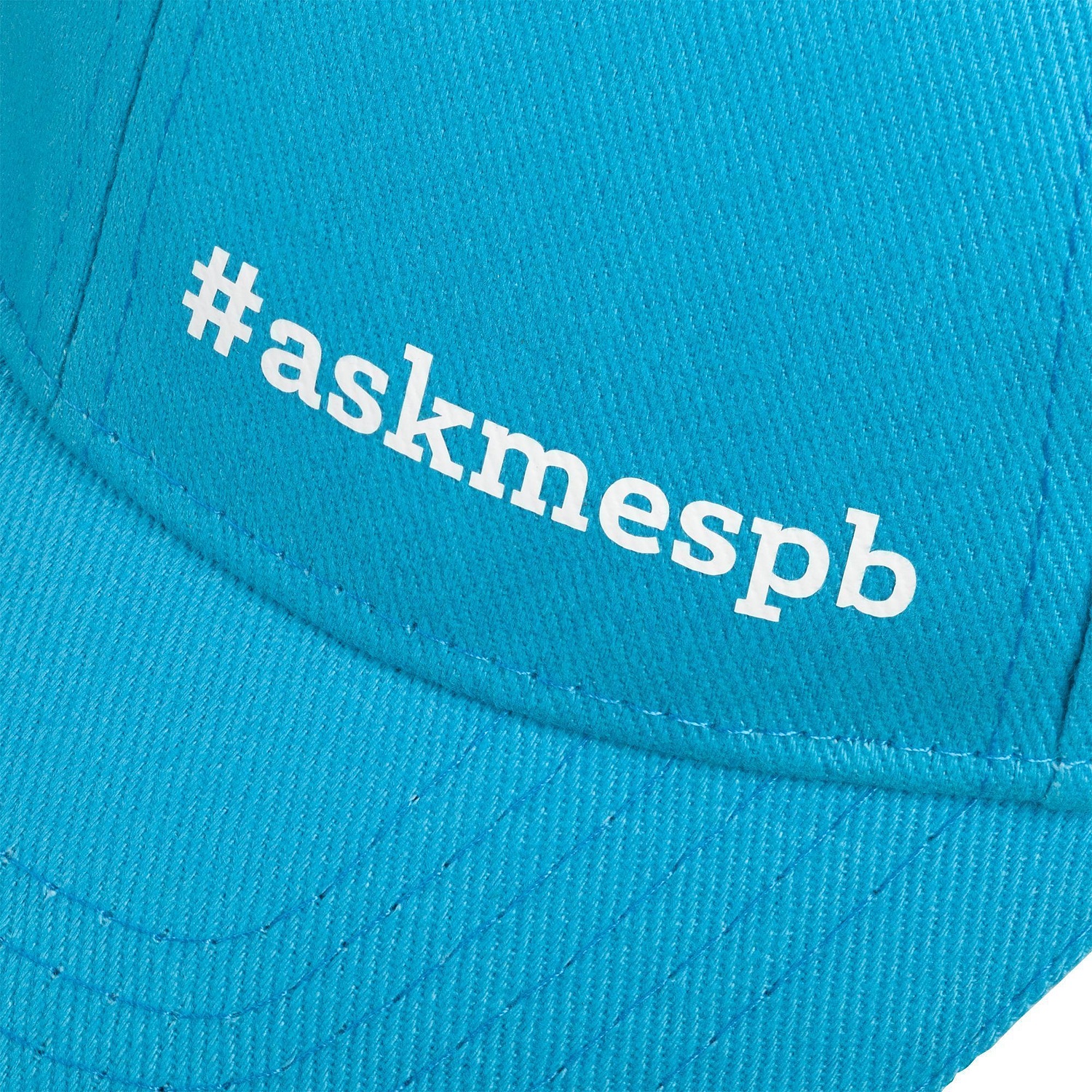 Бейсболка Buffalo, бирюзовая с белым с логотипом