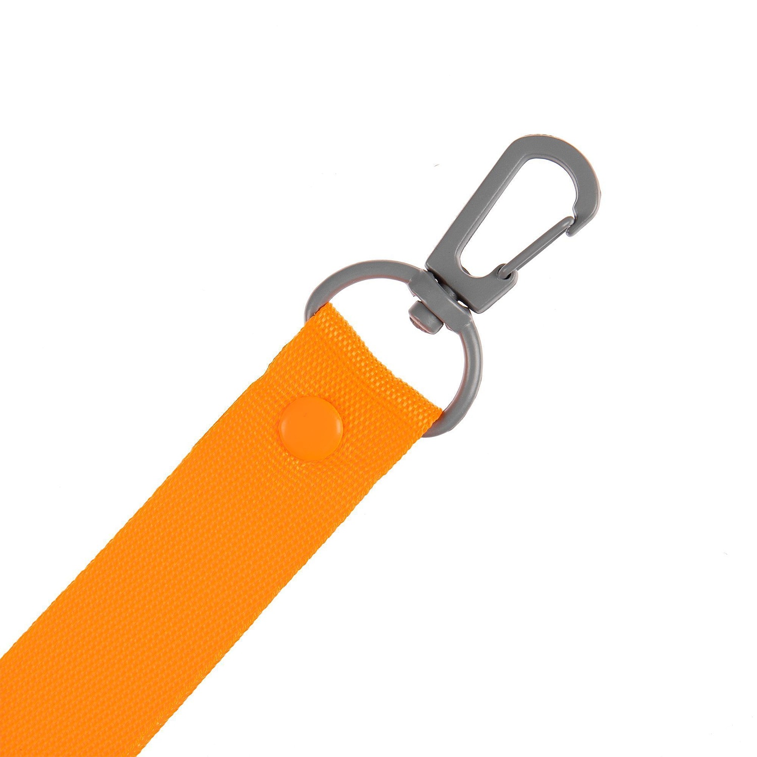 Застежка-карабин Snap Hook, M, серая с логотипом