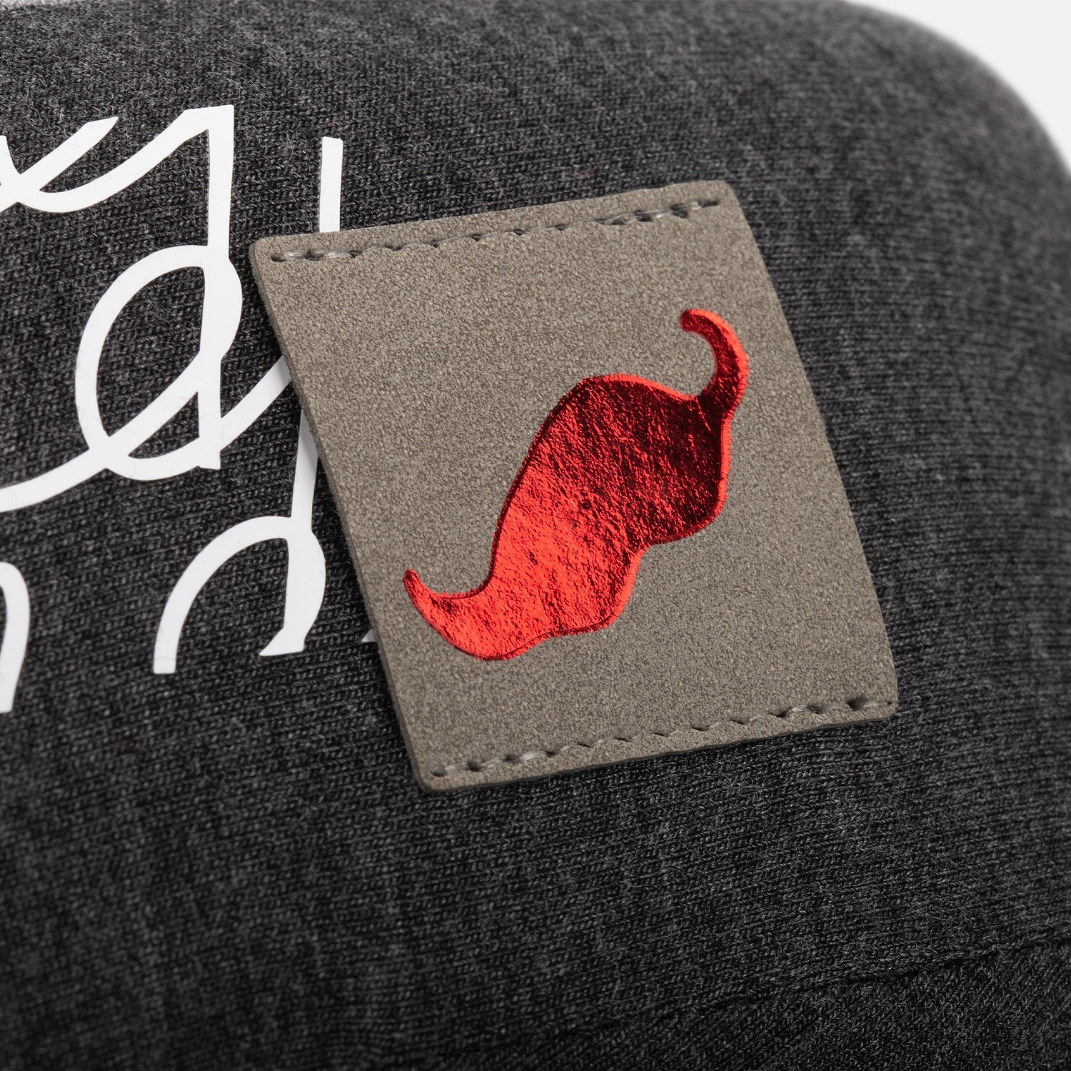 Лейбл Shan Nubuck, S, серый с логотипом