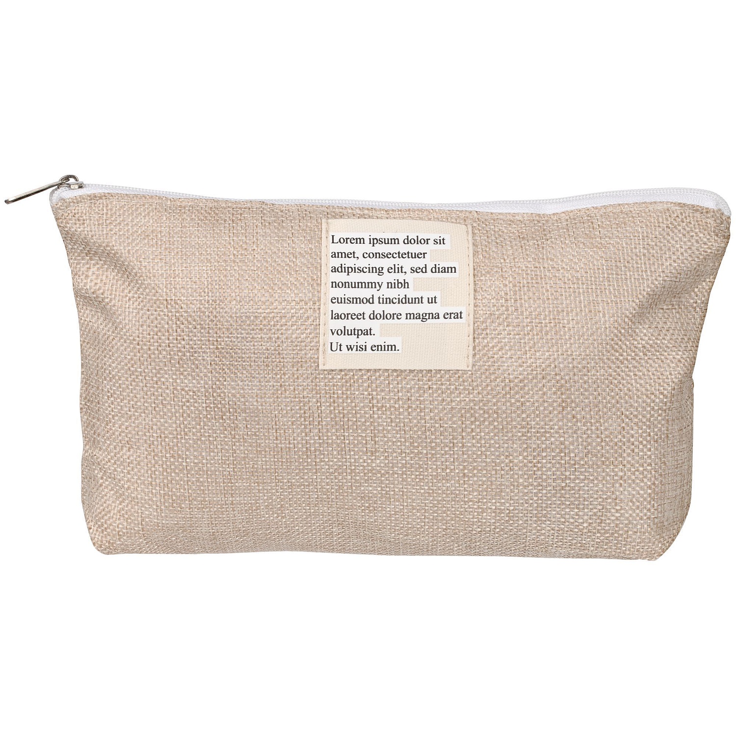 Косметичка Foster Beauty Box, бежевая с логотипом